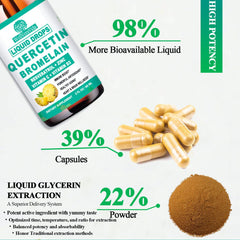 Vegan, non-GMO, gluten-free quercetin liquid drops