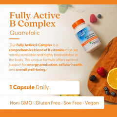 Vegan, non-GMO, gluten-free and soy-free B complex supplement
