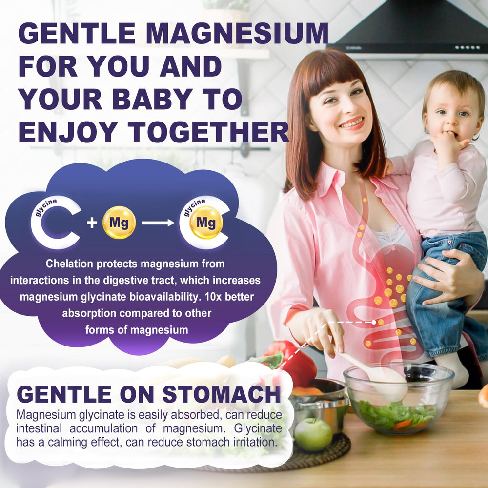 Vegan, non-GMO, gluten-free magnesium glycinate gummies
