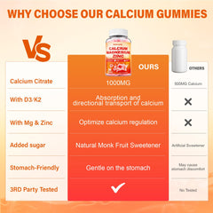 Vegan and non-GMO calcium magnesium zinc gummies