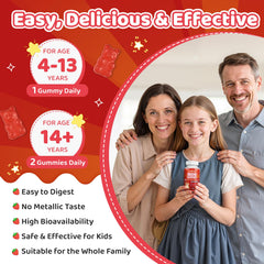 Vegan non-GMO iron gummies for kids