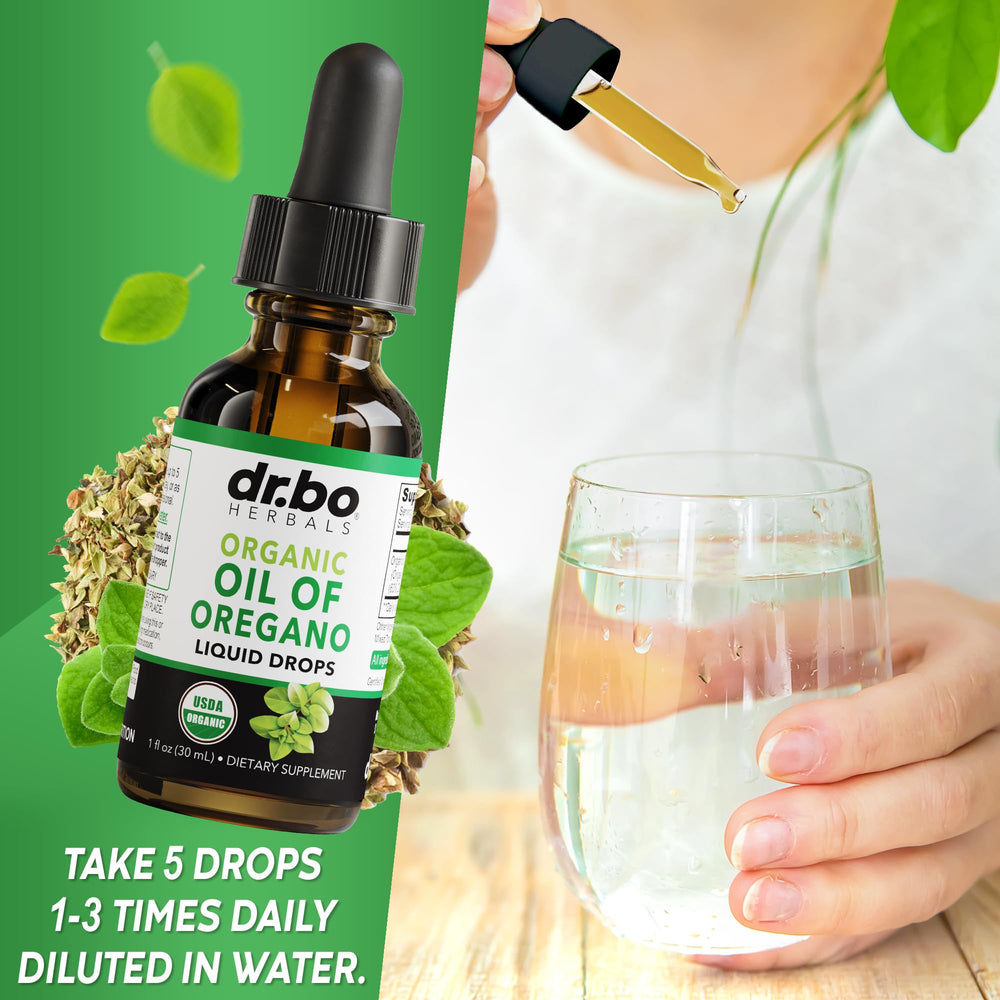 Vegan, non-GMO oregano oil drops