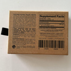 Vegan, non-GMO Shilajit tablets