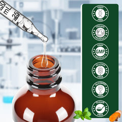 Vegan, Non-GMO and sugar-free seal on product packaging