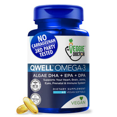 Vegan algae-based omega-3 capsule with DHA EPA DPA