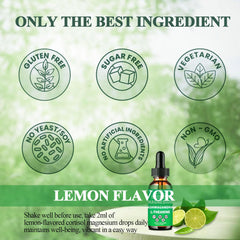 Vegan, organic, non-GMO cortisol supplement label with Clean Label Project verification