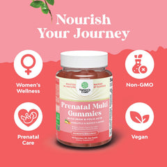 Pineapple Mango flavor imagery for prenatal gummies