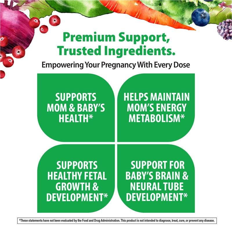 Vegan prenatal vitamin capsules
