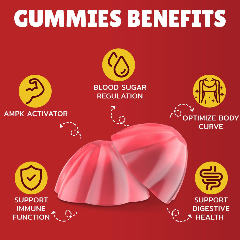 Vegan sugar-free Berberine Gummies label