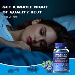 Vegan, sugar-free, gelatin-free magnesium glycinate gummies