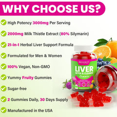 Sugar-free vegan liver supplement packaging