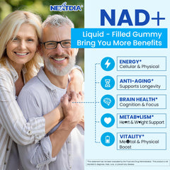 Vegan, sugar-free NAD+ gummy packaging