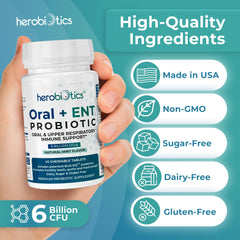 Vegan and sugar-free chewable probiotic tablets