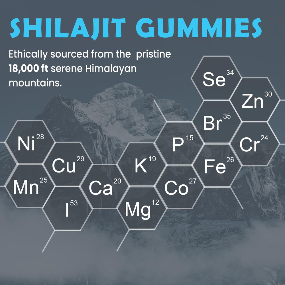 Vegan, sugar-free Shilajit gummies lifestyle image