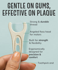 Vegan tooth pick flossers for adults and kids