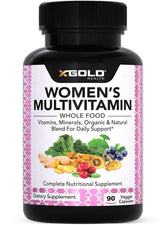 Vegan Women's Daily Multivitamin 50+ bottle with 90 capsules