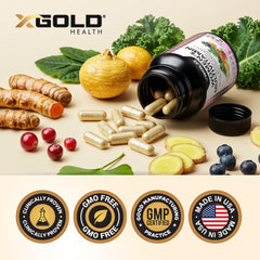 Label highlights non-GMO, gluten-free, vegetarian and organic ingredients