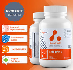 Close-up of vegan zinc bisglycinate capsules for Synerzinc