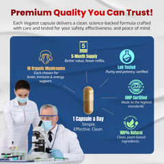 Turkey Tail mushroom ingredient in Vegatot 10 in 1