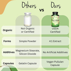 Organic Ceylon Cinnamon extract capsule on white
