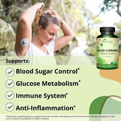 Third-party lab testing report for cinnamon supplement