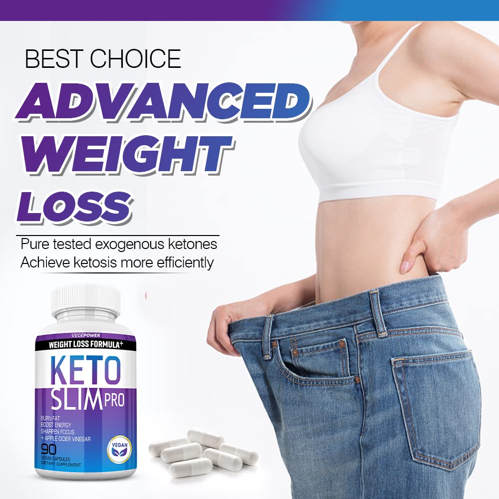 VEGEPOWER Keto Weight Loss Pills bottle and capsules on a plain background