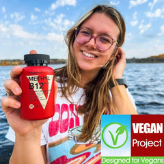 180-count bottle of B12+D3 gummies for energy and bone health