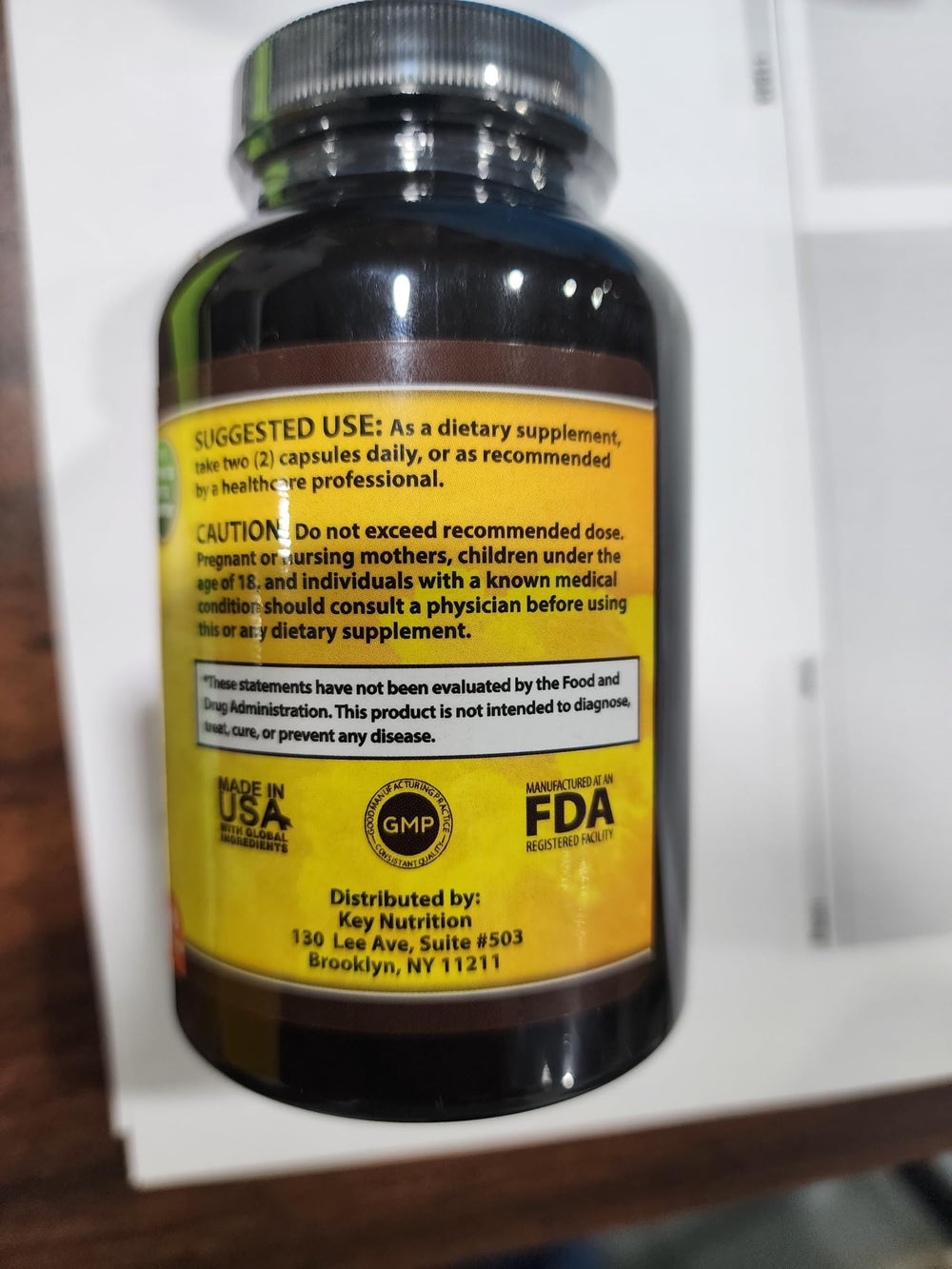 120 vegetarian capsules in bottle