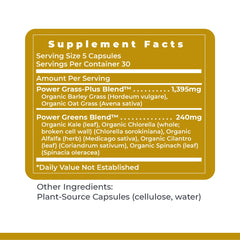 Vegetarian capsules labeled Premier Greens 150 capsules