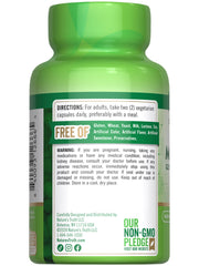 Packaging showing vegetarian magnesium capsules