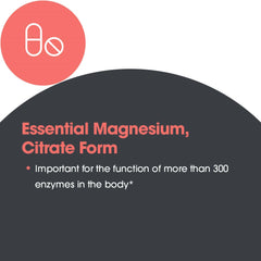 Vegetarian capsules form of magnesium citrate supplement