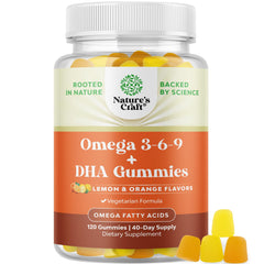 Bottle of Vegetarian Omega 3 Gummies for Adults