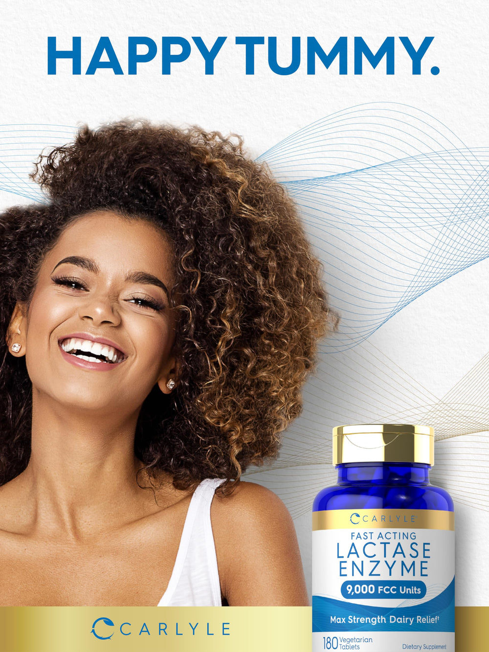 Vegetarian tablets form of Carlyle Lactase enzyme