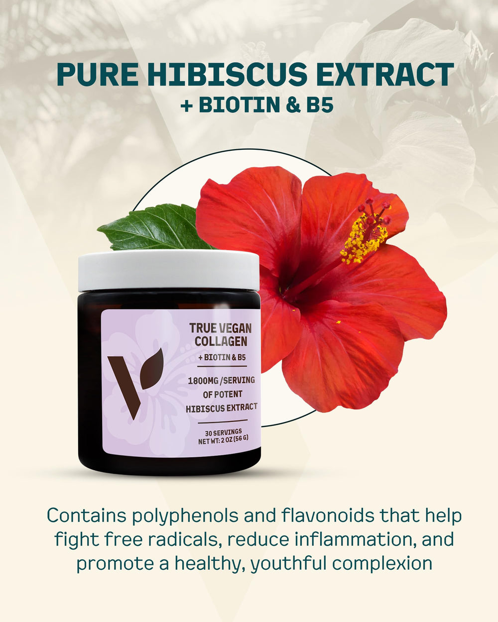 Veggimins collagen powder being mixed into a beverage