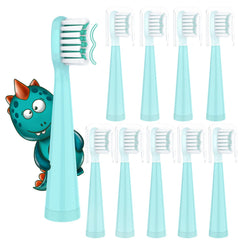 Vekkia Dragon Lord kids toothbrush heads blue packaging close-up