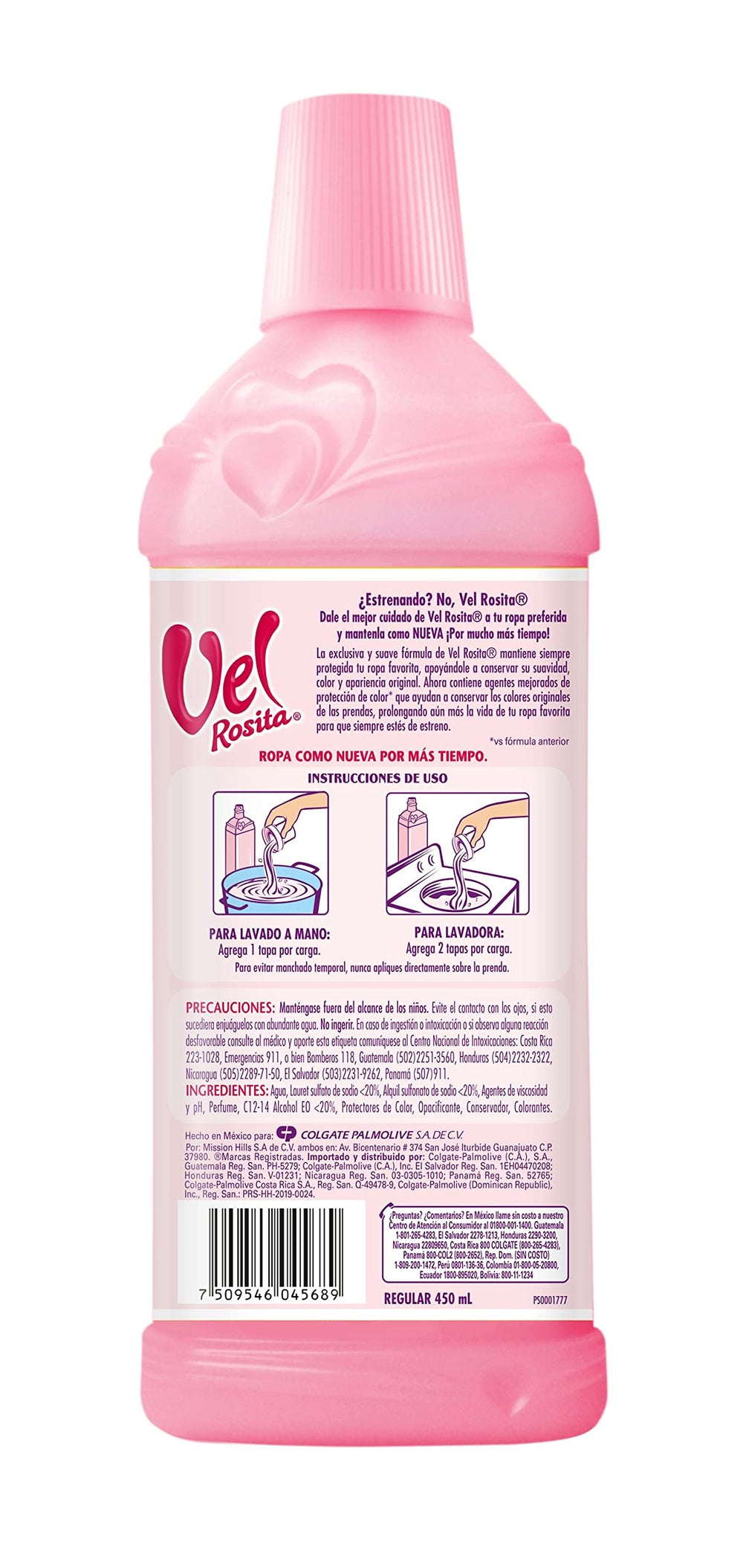 Eco-friendly packaging design of Vel Rosita Delicate detergent 450 ml