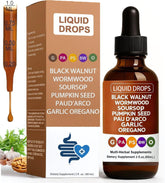 Vello Black Walnut Wormwood Liquid Drops bottle for gut health