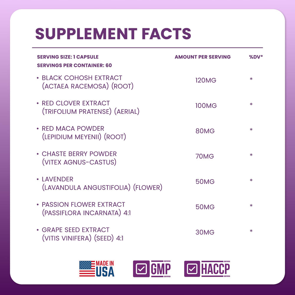 Nutritional label and packaging insert