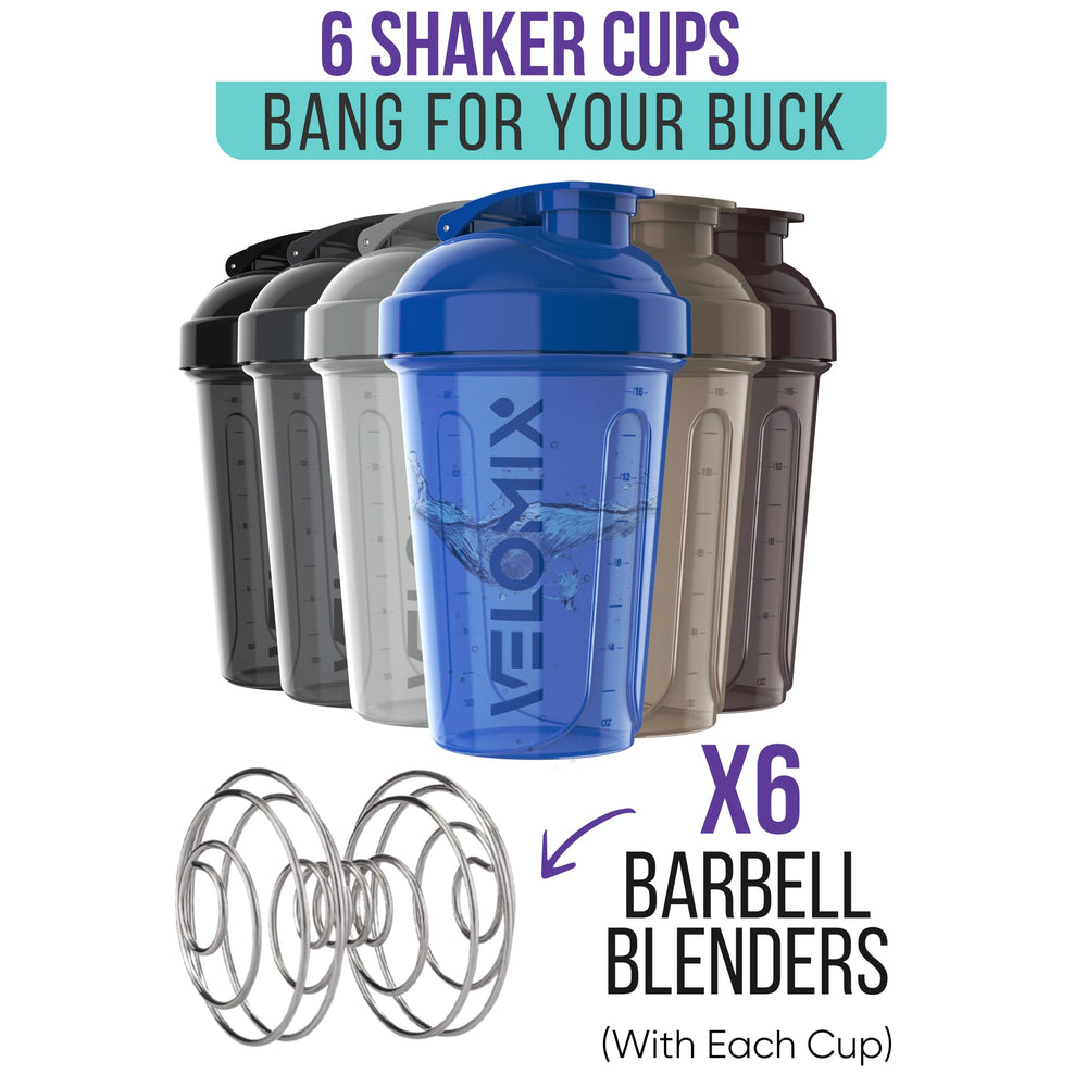 Leak-proof Velomix shaker cup with measurement marks