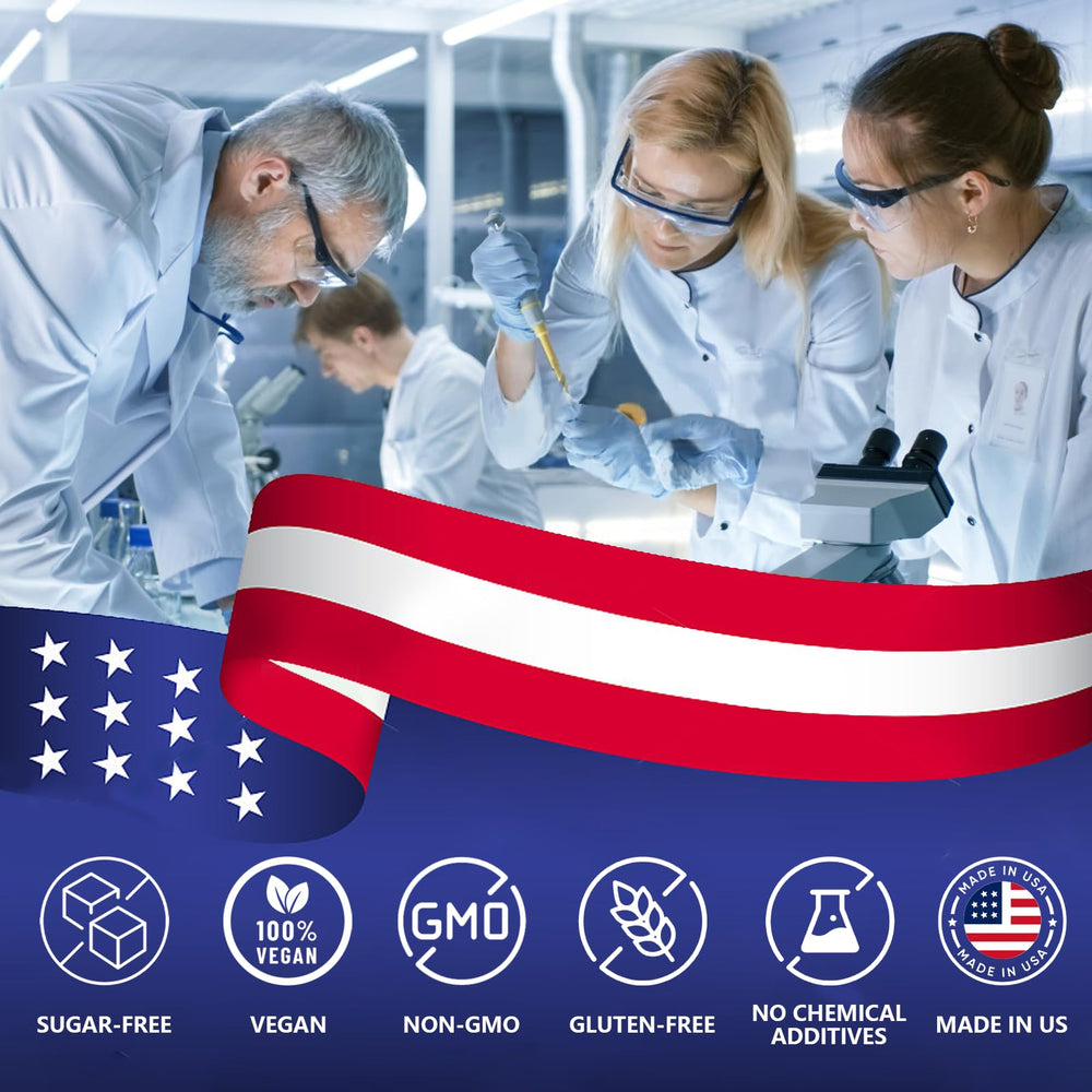 Non-GMO label on Vemluta mushroom gummies