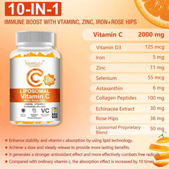 Label showing D3 5000IU, iron, zinc and selenium ingredients