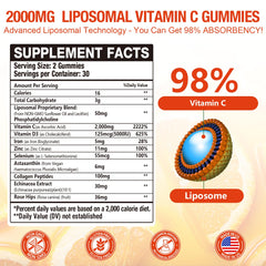 Close-up of orange-flavored Vemluta gummies