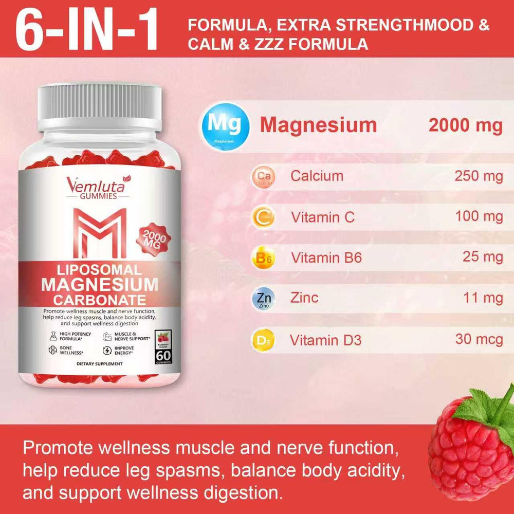 Vemluta Magnesium Gummies pack shot