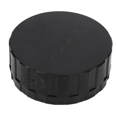 Round black denture storage box with spare pad