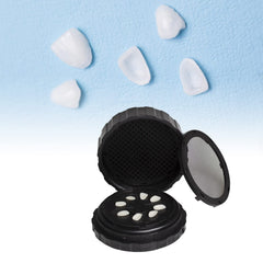 Close-up of spare pad in denture storage box