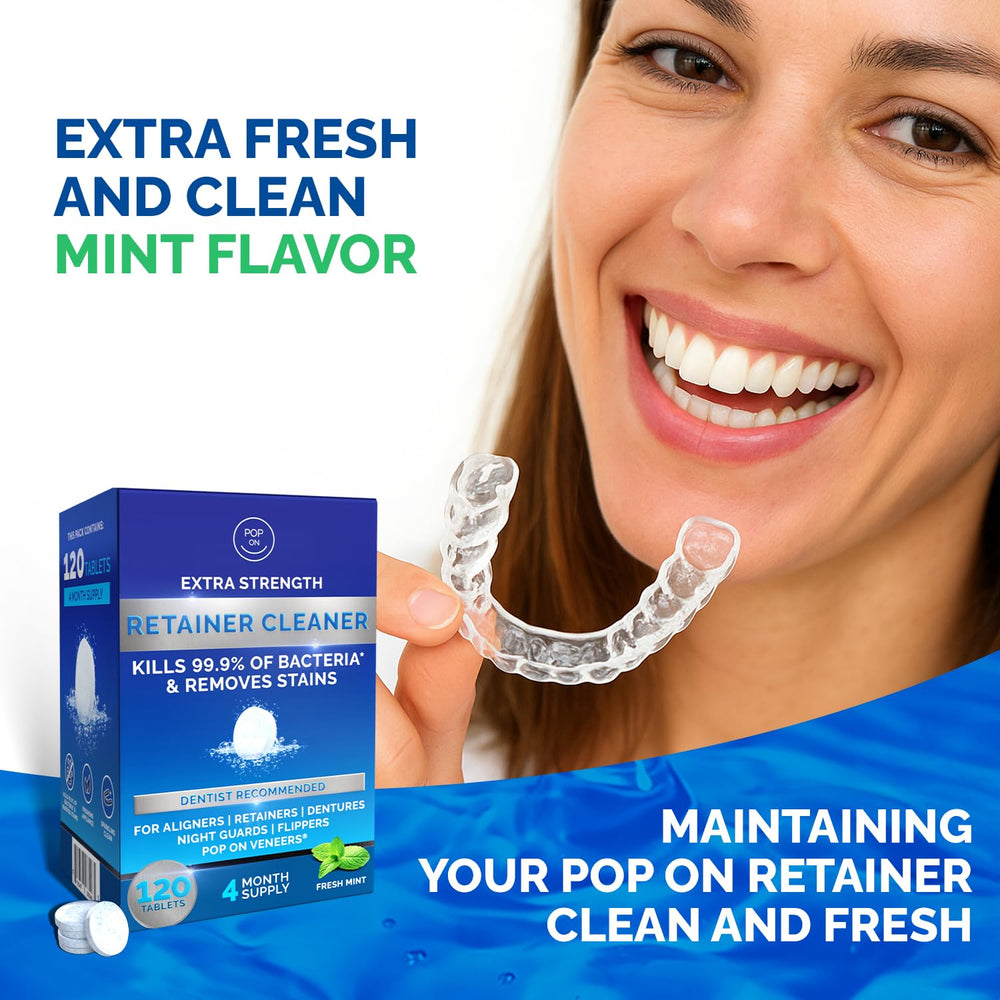 Veneers cleaner tablets for maintaining dental veneers