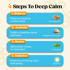 Relaxed person working at a desk to illustrate calm focus