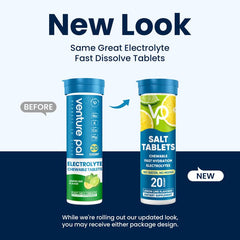 Natural, sugar-free electrolyte tablets with vegan-friendly ingredients