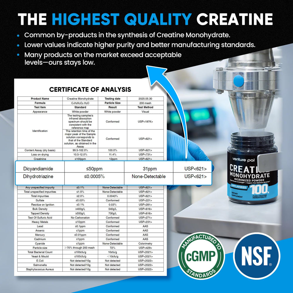 Venture Pal Creatine container with hydration bottle