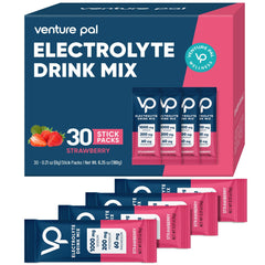 Venture Pal high-sodium electrolyte powder packet box and sachets